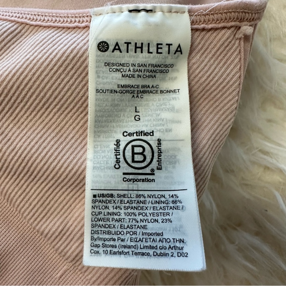 Athleta Embrace Bra A-C Blush Bralette - Picture 8 of 8